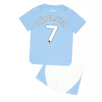 Echipament fotbal Manchester City Joao Cancelo #7 Tricou Acasa 2023-24 pentru copii maneca scurta (+ Pantaloni scurti)